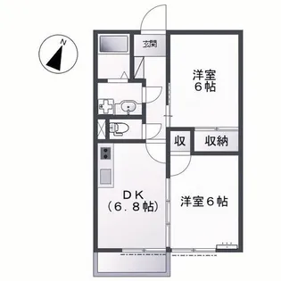 フジガーデン【2階】の間取り