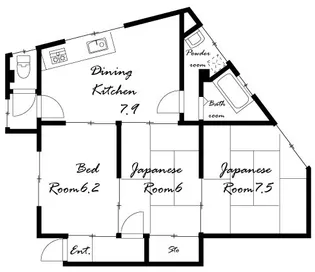 シティハウス【3階】の間取り