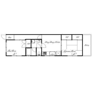 アーバン本多聞【2階】の間取り