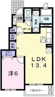 ルミエール壱番館【1階】の間取り
