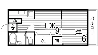 シャトールナ【3階】の間取り