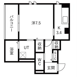 (仮称) 西新町PJ【2階】の間取り