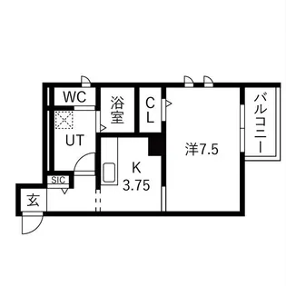 (仮称) 西新町PJ【2階】の間取り