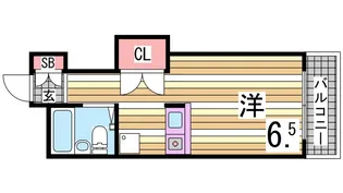モンテメール学園前【2階】の間取り