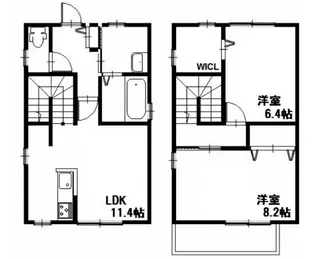 プロスペリテ丸塚【1階】の間取り
