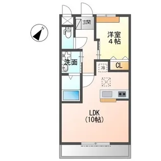 チェリー・エイト【1階】の間取り