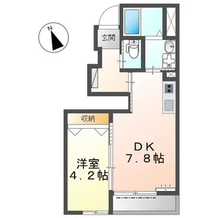 サニープレイス【1階】の間取り