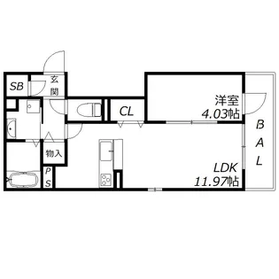 セゾンdeソレイユ【2階】の間取り