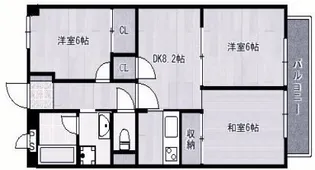 イッツ明石【4階】の間取り