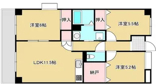 リーガルハウス竜が岡【1階】の間取り