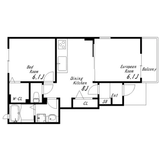 エトワールI【1階】の間取り