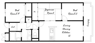 マウンティン・ツー【3階】の間取り