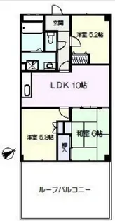 マンション衣笠【2階】の間取り