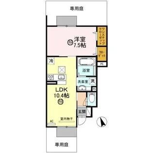 プレミール・カーサ【1階】の間取り