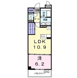 グラン・アビタシオン【1階】の間取り