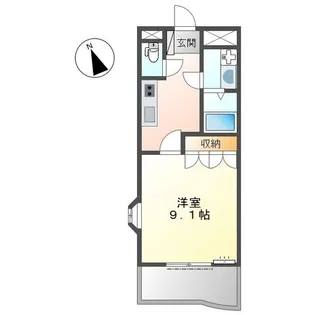 エクセレント【1階】の間取り