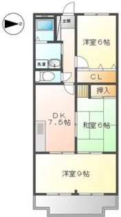 サンハイツ大畑【3階】の間取り