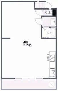魚住コーポA【1階】の間取り