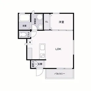 アリビア太寺【1階】の間取り