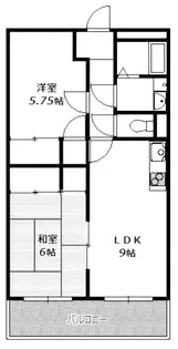 ラフェスタ二見【3階】の間取り