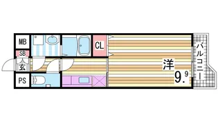 フォレストビュー【2階】の間取り