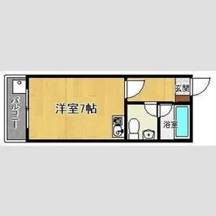 ポコアポコ住吉メゾン【1階】の間取り