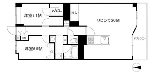 コージースクエア垂水海岸通【5階】の間取り