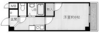 シングルマンション二見【3階】の間取り