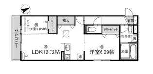 クレール林崎【3階】の間取り