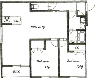 プライム神戸垂水【1階】の間取り