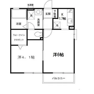 ナカハラハイツI【2階】の間取り