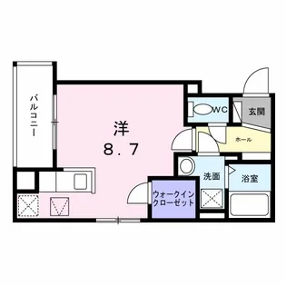 ヒカルサ明石南王子【1階】の間取り