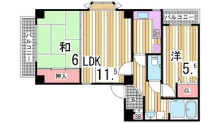 ベルトピア塩屋I【3階】の間取り