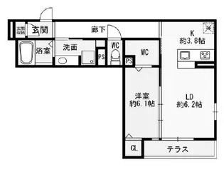 D-grace Wisteria AKASHI【1階】の間取り