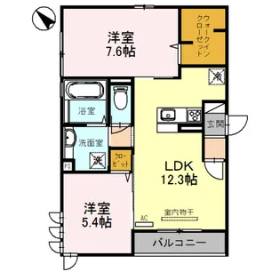 エル ビエントII【2階】の間取り