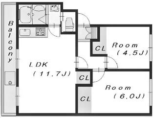 マンションシャトー【3階】の間取り