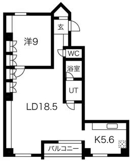 カサベラ大蔵谷【6階】の間取り