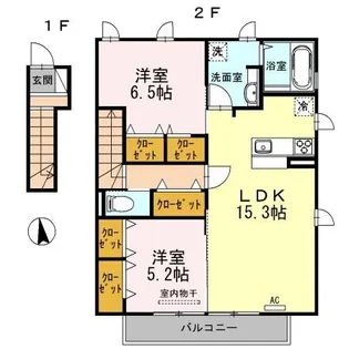パルティーダS【2階】の間取り