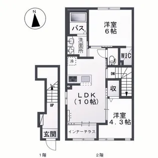 エクセルコート【2階】の間取り