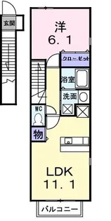 エルバフィオーレ【2階】の間取り