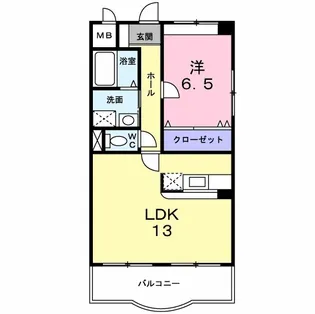 グランコンフォート【4階】の間取り