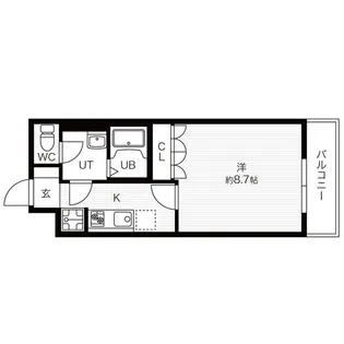 シェルル・ハナミズキ【1階】の間取り