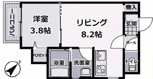 アリビア西明石【3階】の間取り