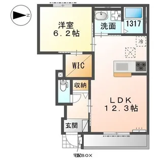 エスポワールミニオンIII【1階】の間取り