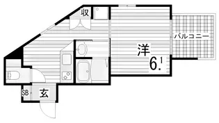 ブロンテ垂水海岸通EAST【2階】の間取り