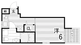 ブロンテ垂水海岸通WEST【3階】の間取り