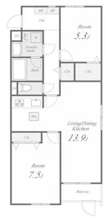 Lis Bonheur 大久保【3階】の間取り