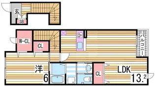 パ・モネ【2階】の間取り