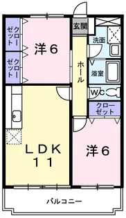 コーポ大末【3階】の間取り