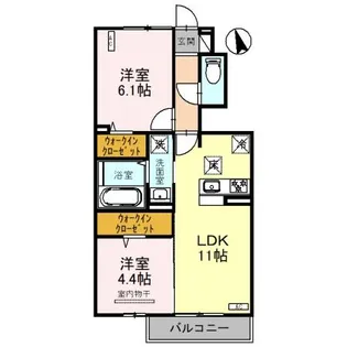 オルテンシア【1階】の間取り